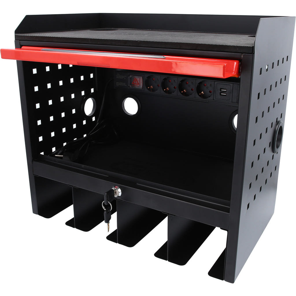 eMONSTER Werkzeugschrank zur Wandmontage mit 1 Tür, H435xB480xT282mm