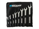 MATADOR Combination Wrench Set DIN 3113 A, Flat, Angled, 8-22 mm, Set