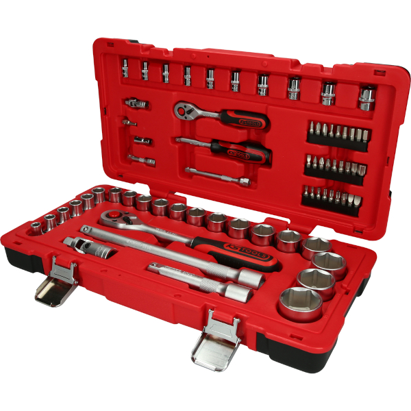 [951.0668] KS Tools Socket Set 1/4" + 1/2", 68-piece