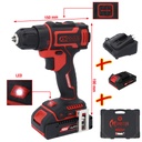 KS Tools eMONSTER Brushless Cordless Drill/Driver Set, 4-piece