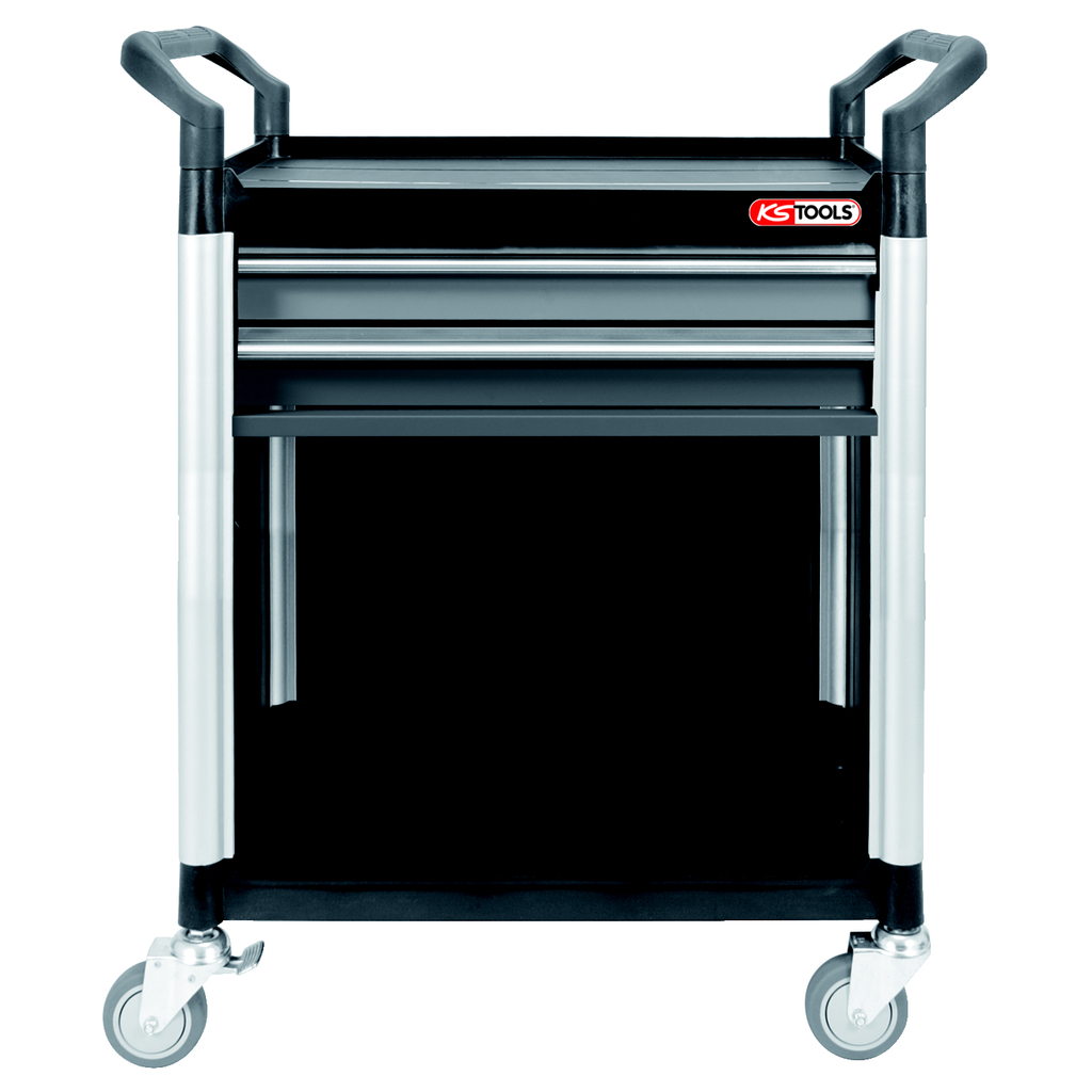 KS Tools Workshop service trolley with 2 drawers and paneling