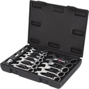 KS Tools GEARplus ratchet combination wrench set, short, 16-piece