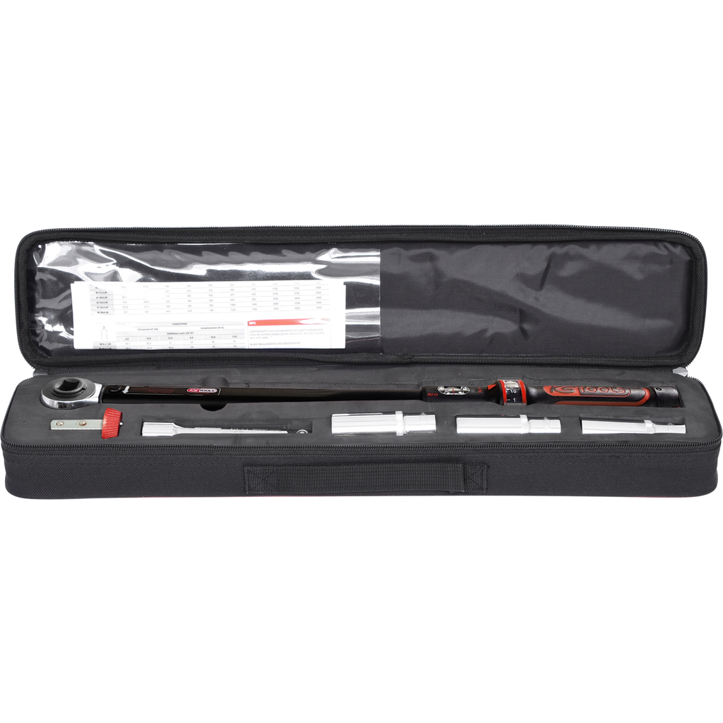 KS Tools 1/2" ERGOTORQUEprecision Torque Wrench Set, 40-200 Nm, 5-Piece