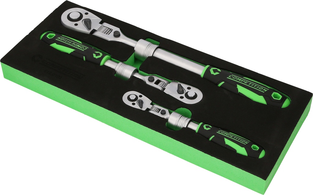 [512.0103] COMPETITION Telescoping Ratchet Set, 3-pc 1/4" + 3/8" + 1/2"