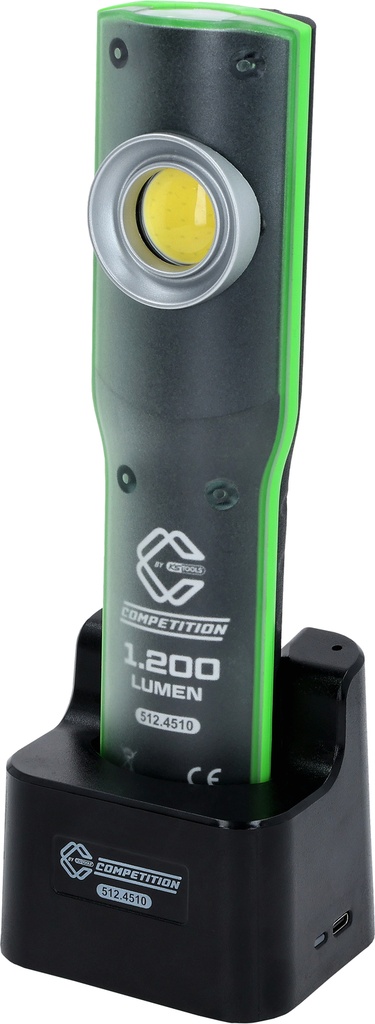 [512.4510] COMPETITION LED Work Light, Dimmable, 1200 Lumen, with Charging Station