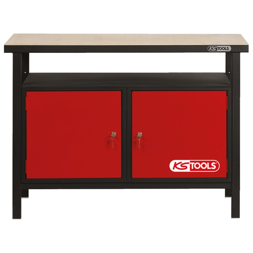 [865.0002] Professional workbench with 2 doors, H840xW1200xD600mm