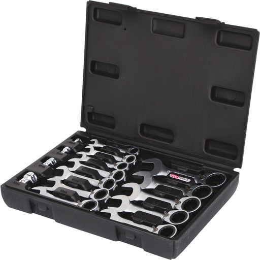 [503.4653] KS Tools GEARplus Ratcheting Combination Wrench Set, Short, 16-Piece