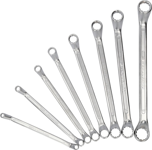 [512.0218] COMPETITION Double Ring Spanner Set, Offset, 8-pc